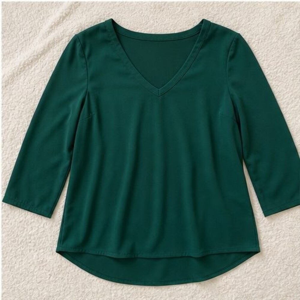 Emerald Button Blouse